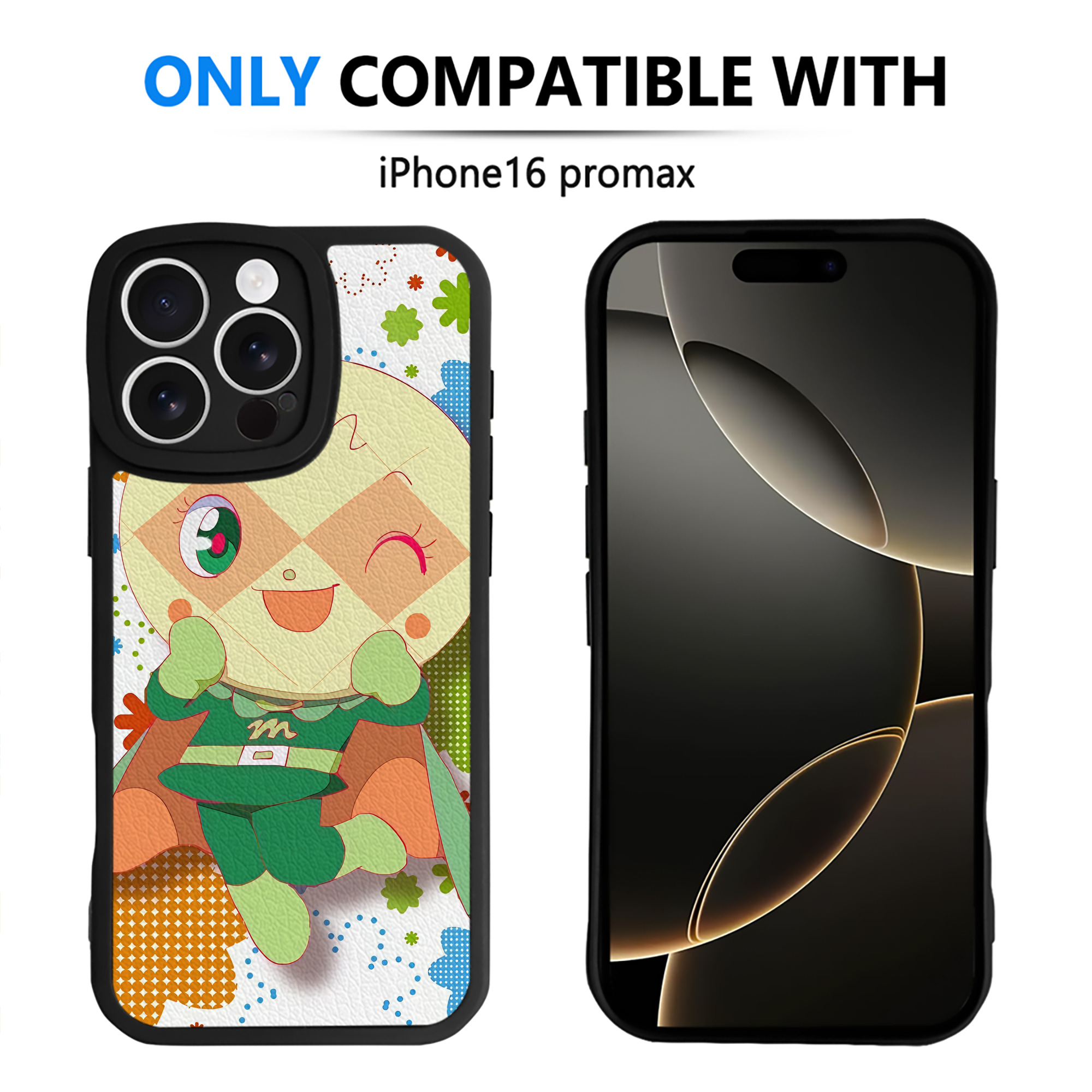 （画像用） アンパンマン Anpanman 【iPhone 16シリーズ対応】シリコンスマホケース（レザー調） 材質：シリコン